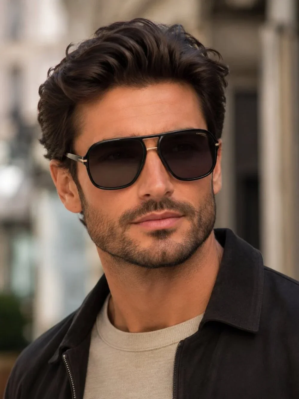 Carrera 296/S Black Gold Brown Gradient Sunglasses 60-15-140 Case